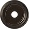 Ekena Millwork Traditional PVC Medallion (Canopies up to 9 1/2"), 16"OD x 3 1/2"ID x 1 3/8"P, Metallic Rustic Mist CMP16TRERU - alternate 1